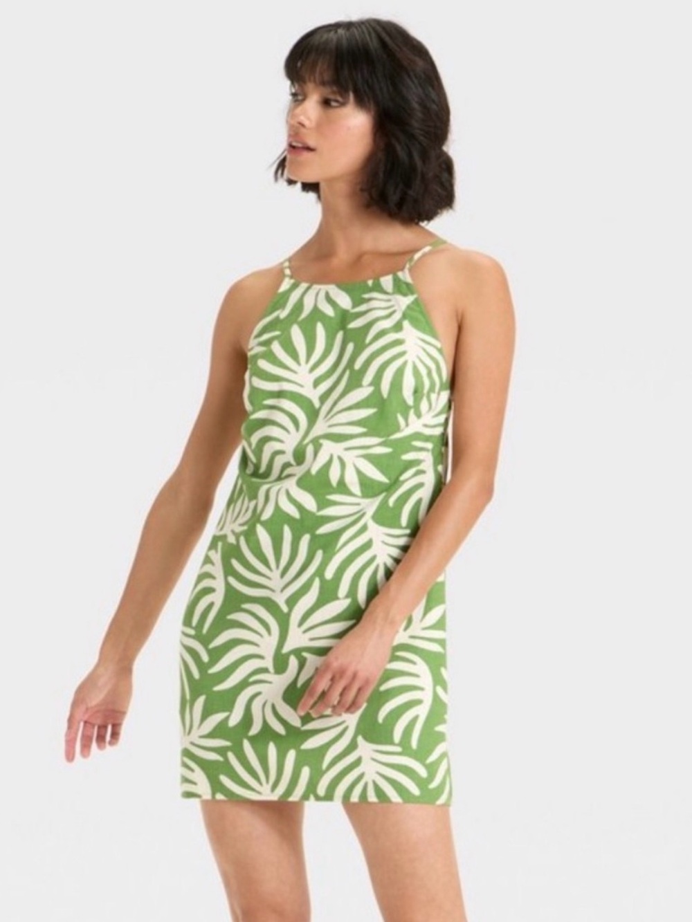 Women's Halter Mini Dress - A New Day™
Green XS Like New